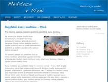 Tablet Screenshot of plzenmeditace.cz